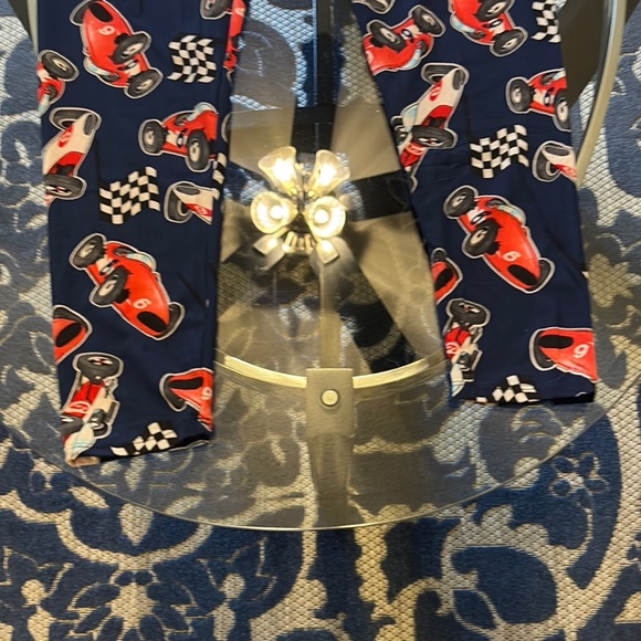 Red and Blue Lobster Print Leggings - Picture 4 of 4